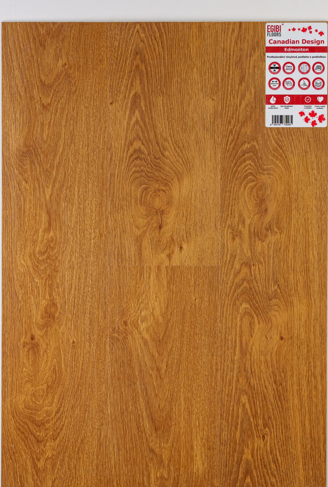 Canadian Design vinyl SPC RIGID podlaha 5/0,3 mm s podložkou EDMONTON BS11 123x18 cm (1,77m2)