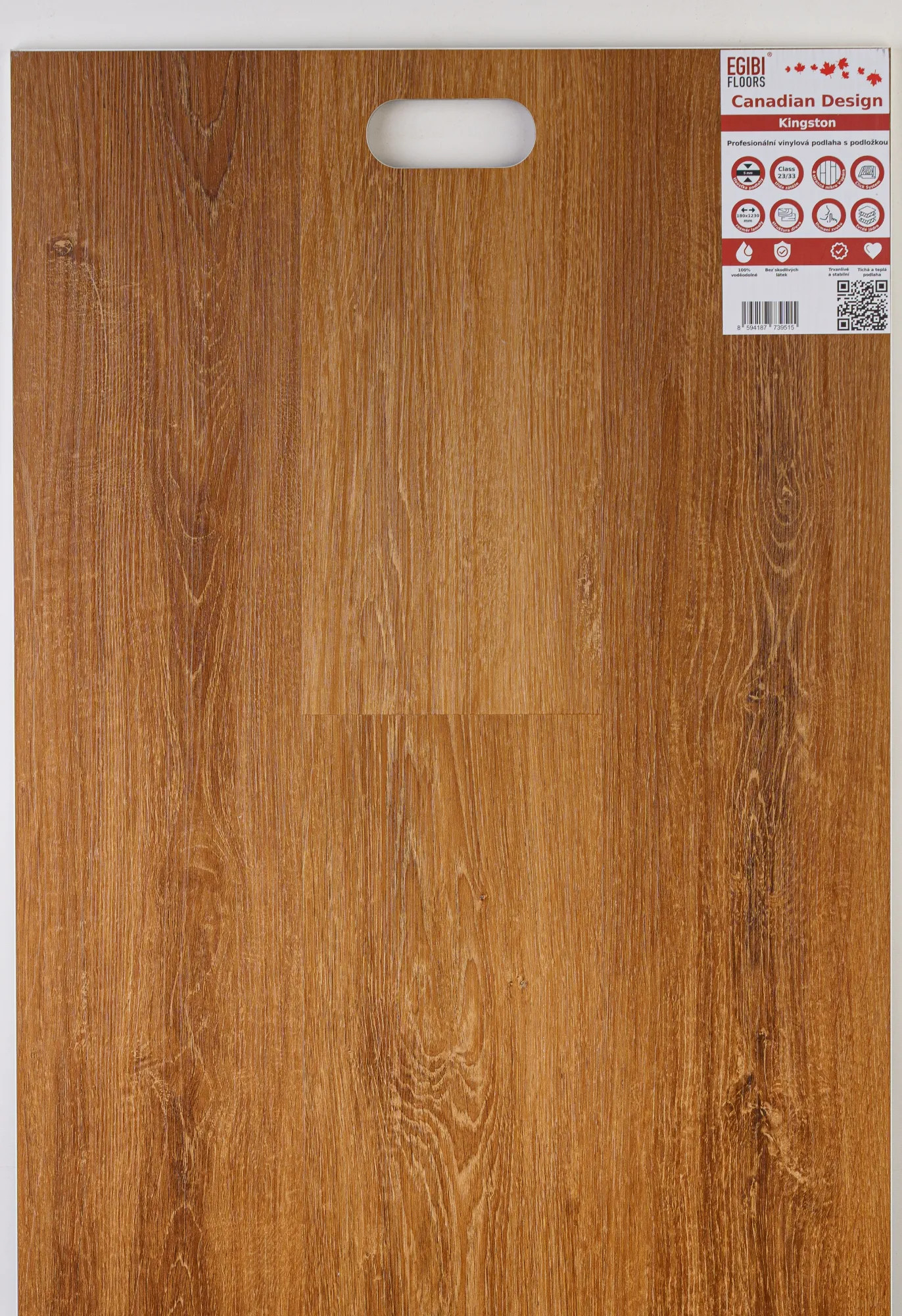 Canadian Design vinyl SPC RIGID podlaha 5/0,3 mm s podložkou KINGSTON 123x18 cm (1,77 m2)