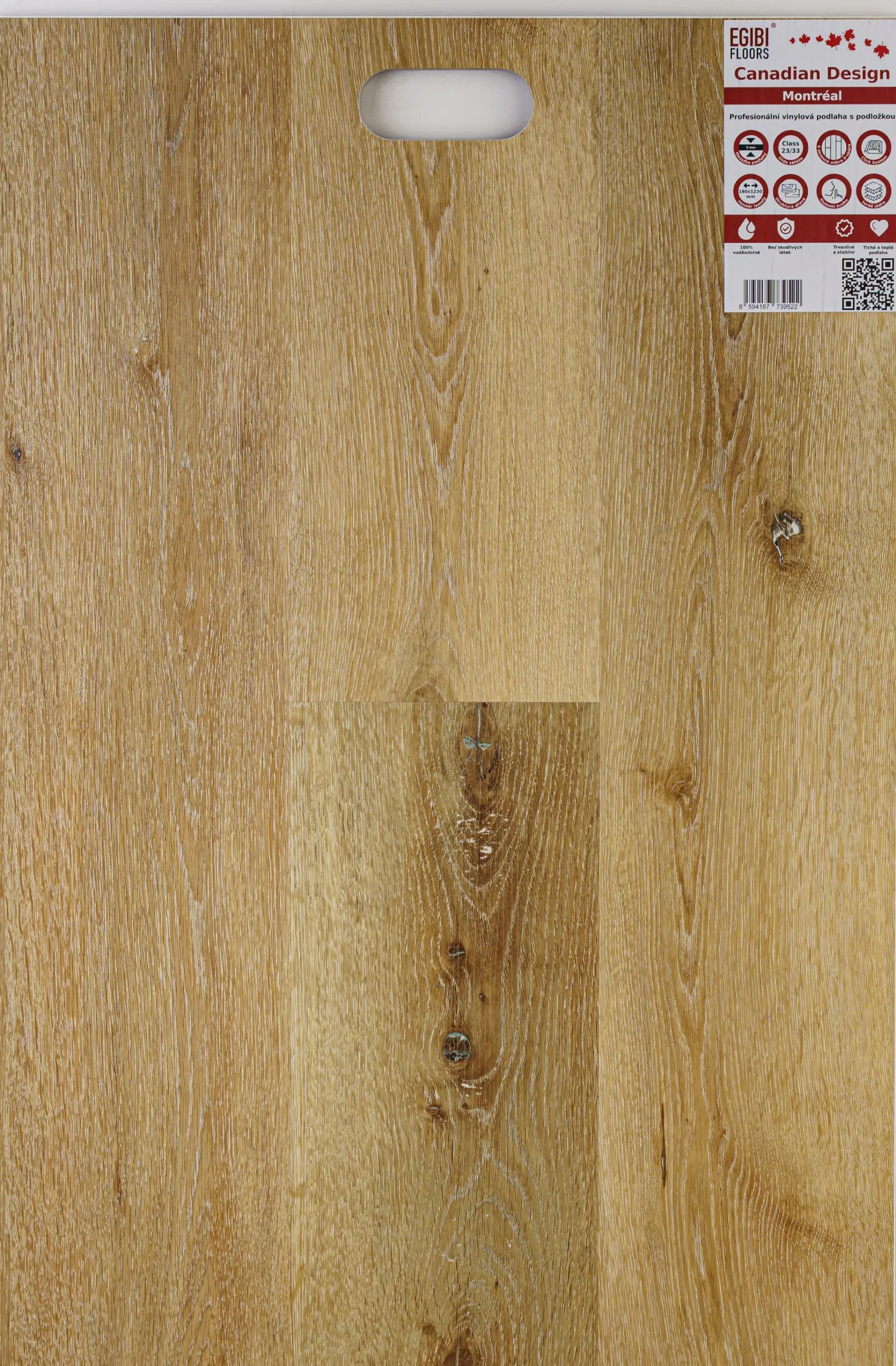 Canadian Design vinyl SPC RIGID podlaha 5/0,3 mm s podložkou MONTREAL 123x18 cm (1,77 m2)