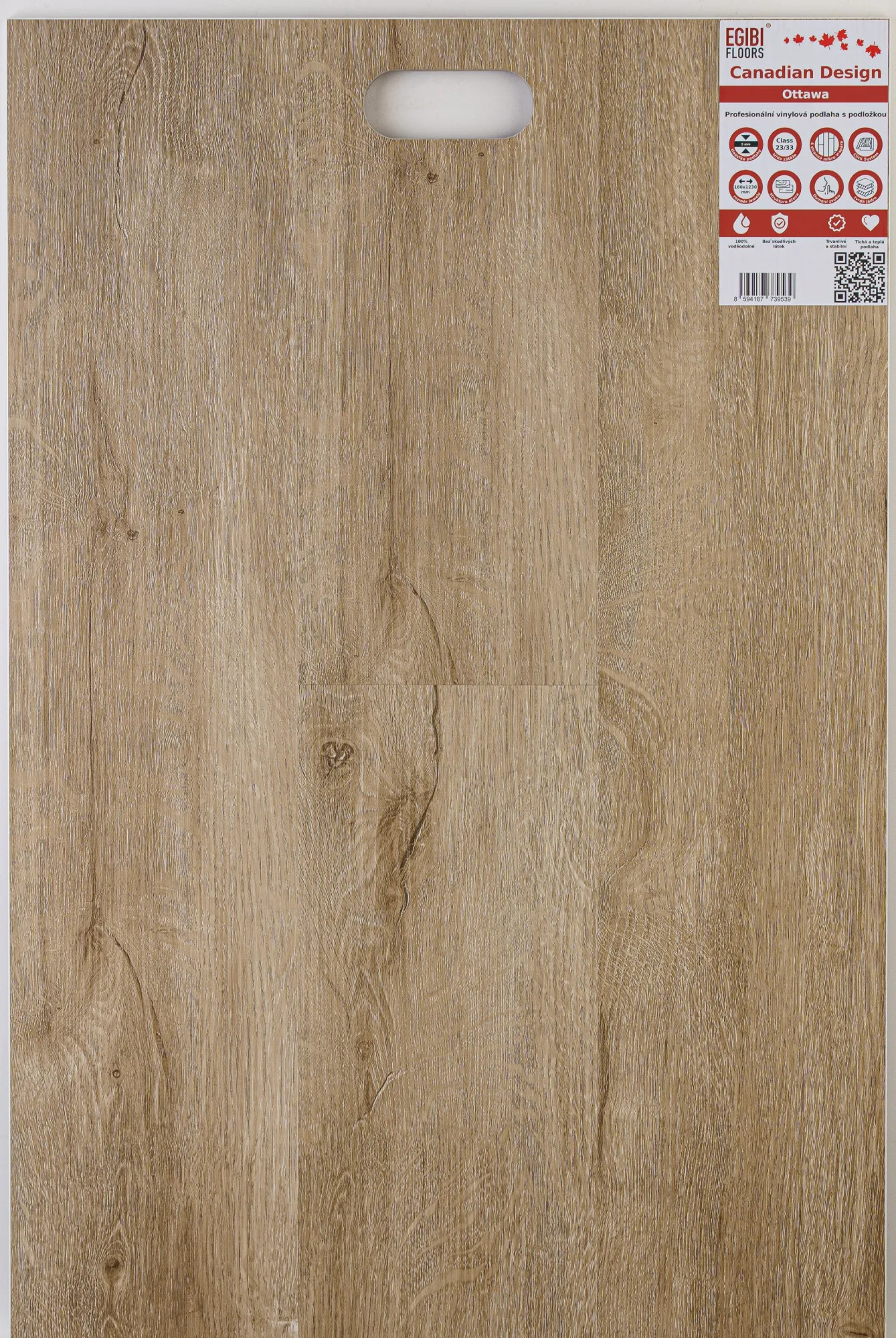 Canadian Design vinyl SPC RIGID podlaha 5/0,3 mm s podložkou OTTAWA 123x18 cm (1,77 m2)