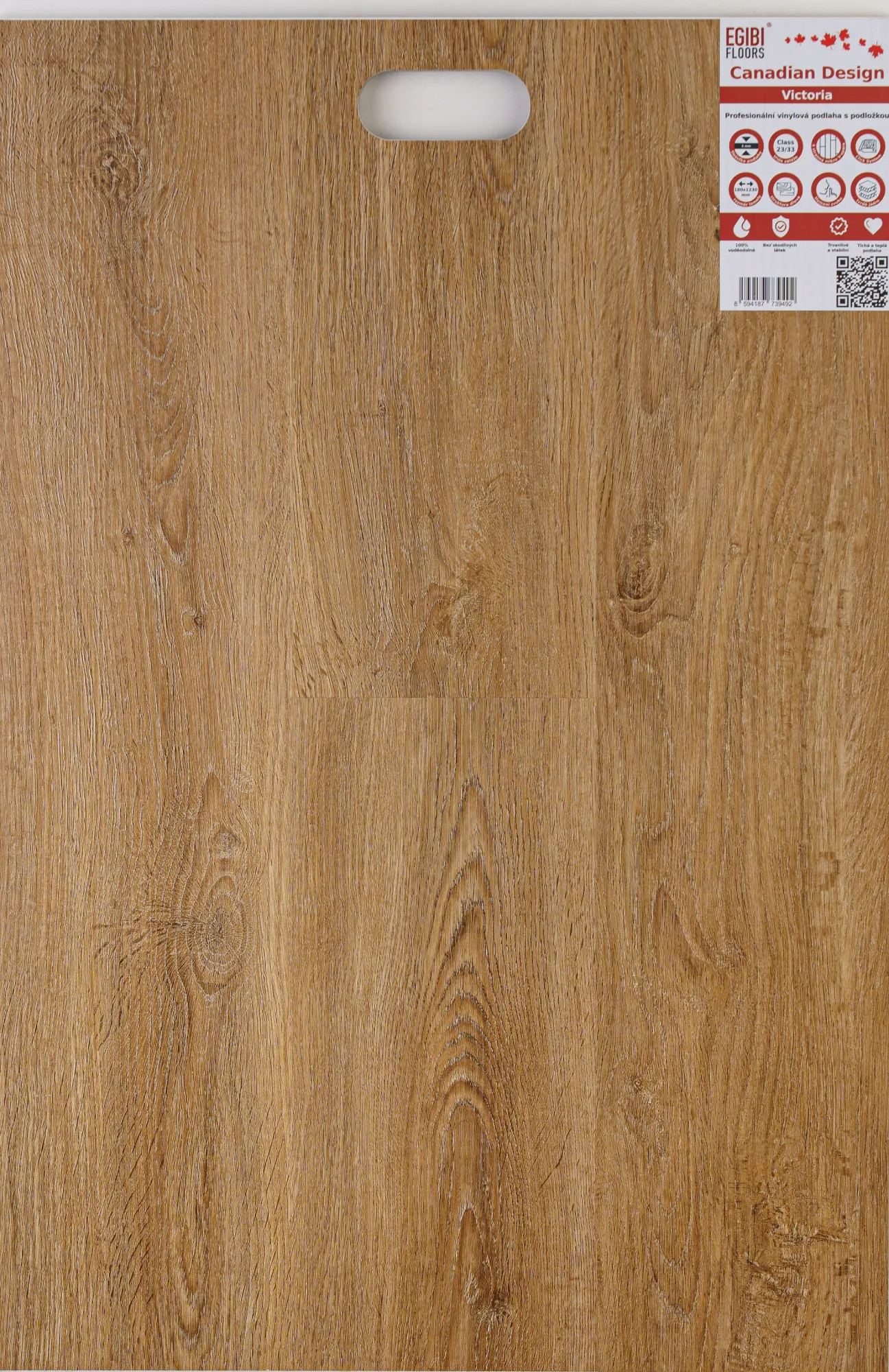 Canadian Design vinyl SPC RIGID podlaha 5/0,3 mm s podložkou VICTORIA 123x18 cm (1,77 m2)